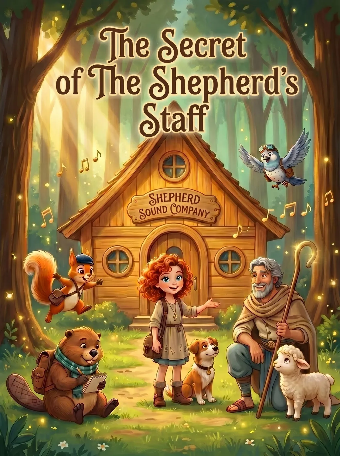 The Secret of the Shepherd's Staff coloring book cover